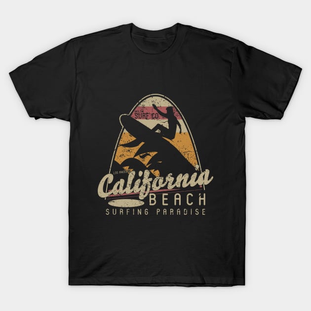 California Surfer T-Shirt by VintageArtwork